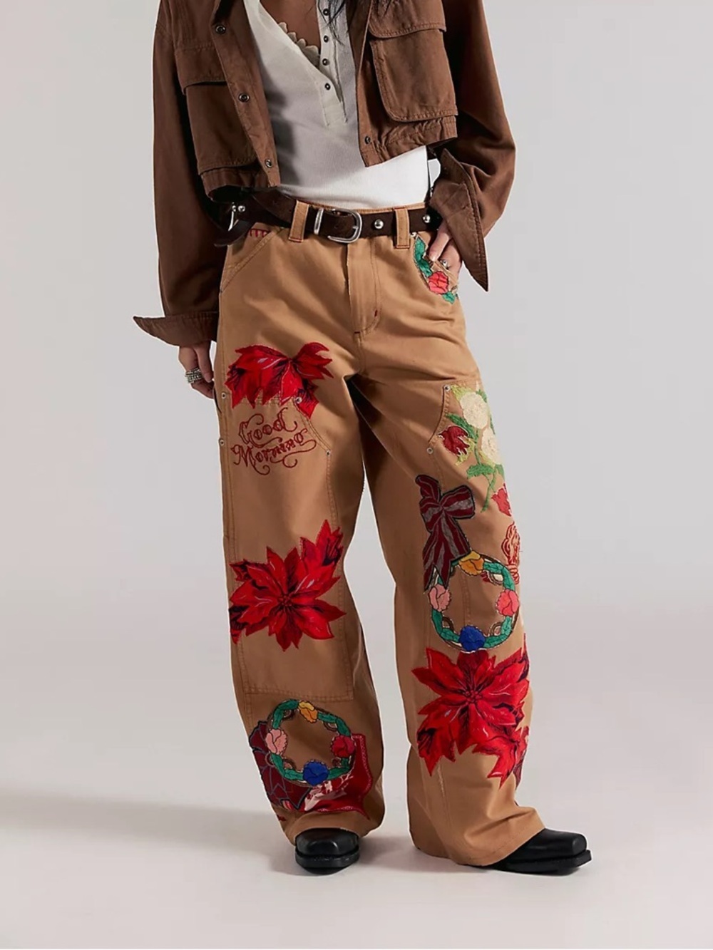 NWOT Free People We The Free Bright Time Craft Pants Size 14